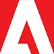 Adobe 'A' Logo on Red Background