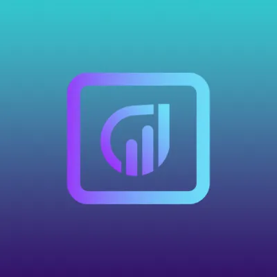 AISEO Brand Icon with Graph Image on Gradient Background