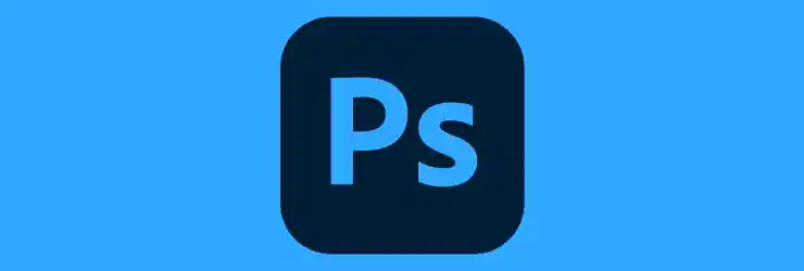 Adobe Photoshop Logo - Leading Image Editing Software on Blue Background