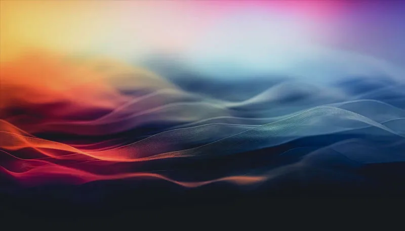 Abstract Colorful Wavy Mesh Background with Gradient Shades