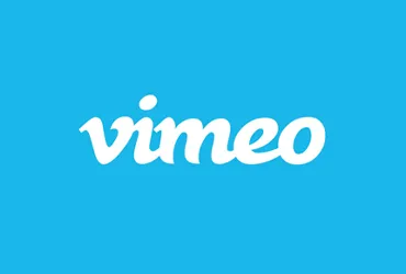 Vimeo Logo on Blue Background