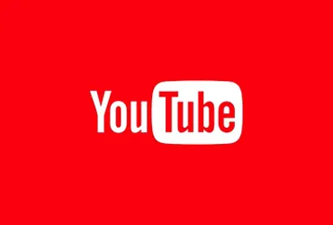 YouTube Logo on Red Background