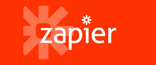 Zapier Logo on Orange Background