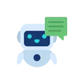 Chatbot Icon with Speech Bubble