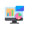 Data Analysis Dashboard Display Icon