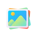 Gallery App Icon with Stacked Landscape Images