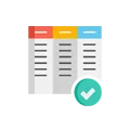 Task Completion Checklist Icon with Green Approval Checkmark