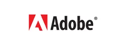 Adobe Company Logo with Stylized 'A' and Trademark Symbol