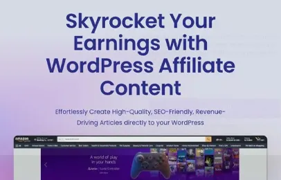 Gizzmo Promotional Banner for Enhancing Earnings with WordPress Affiliate Content