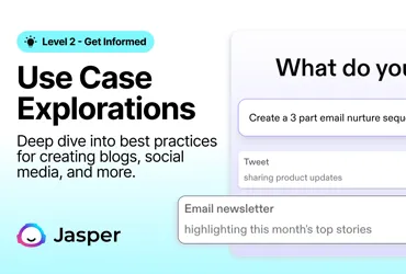 Jasper AI Level 2 Course Interface on Use Case Explorations