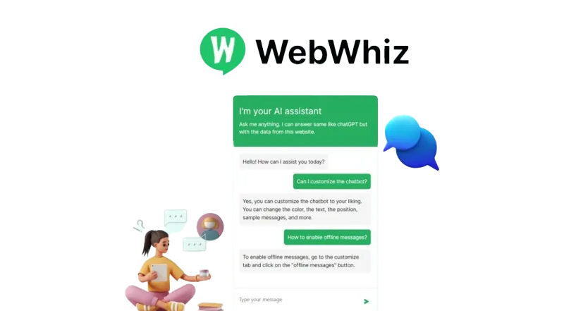 WebWhiz AI Assistant Chat Interface